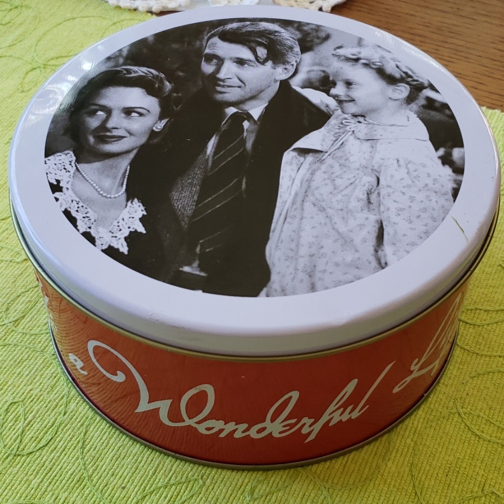 Vintage It's a Wonderful Life Cookie Tin